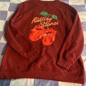 The Rolling Stones Women's Cherry Red Sweater